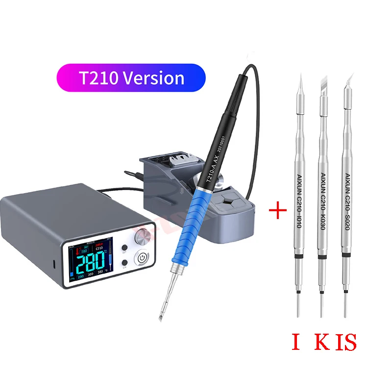 

AIXUN T3B intelligent precision soldering station T210 T115 handle soldering iron tip set 3 seconds heating SMD BGA repair tool