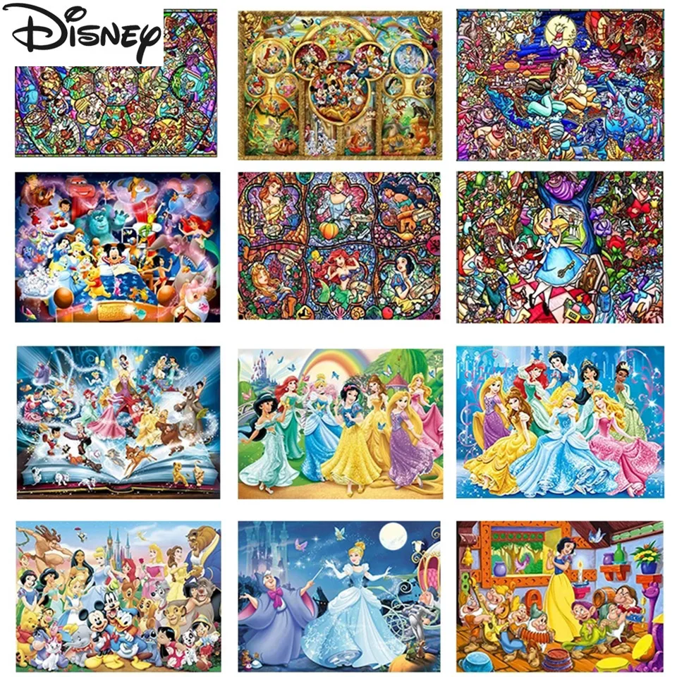 Disney Cartoon Series 5D Diamond Painting Princess Full Diamond Embroidery Mickey Mouse Cross Stitch Kits Mosaic Art Home Decor