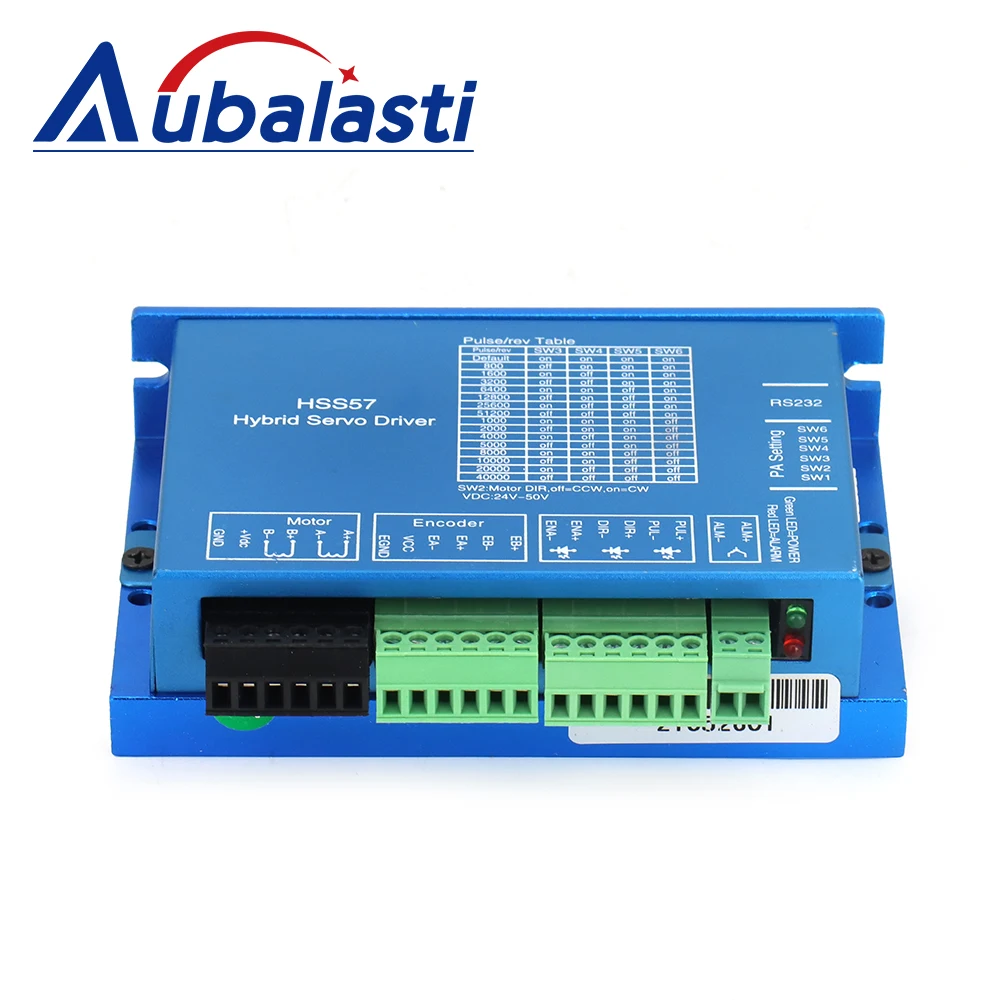 Aubalasti JSS Nema23 2N.m Closed Loop Stepper Motor Driver Kits Shaft Dia.8mm 4.2A HSS57+57HSE2N-D25 For CNC Engraving Machine