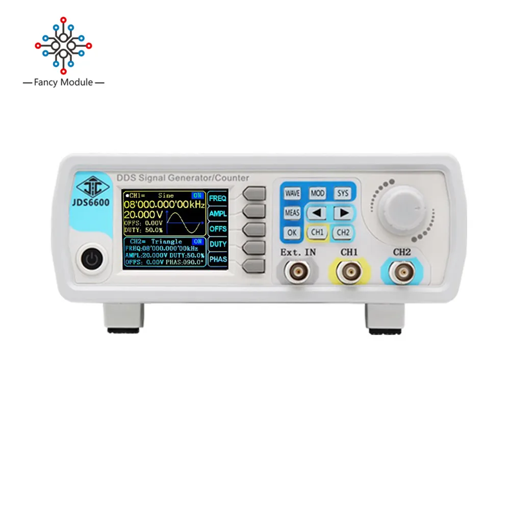 JDS6600-40MHz 50MHz 60MHz DDS Function Signal Generator Digital Control Dualchannel Frequency Meter Arbitrary Waveform Generator