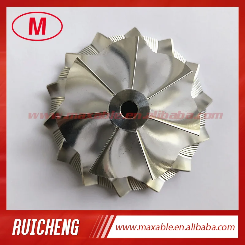 GTB2260V 784369-0002/787571-0002 44.52/60.01mm 7+7 blades high performance turbo billet/milling compressor wheel for 758351-0003