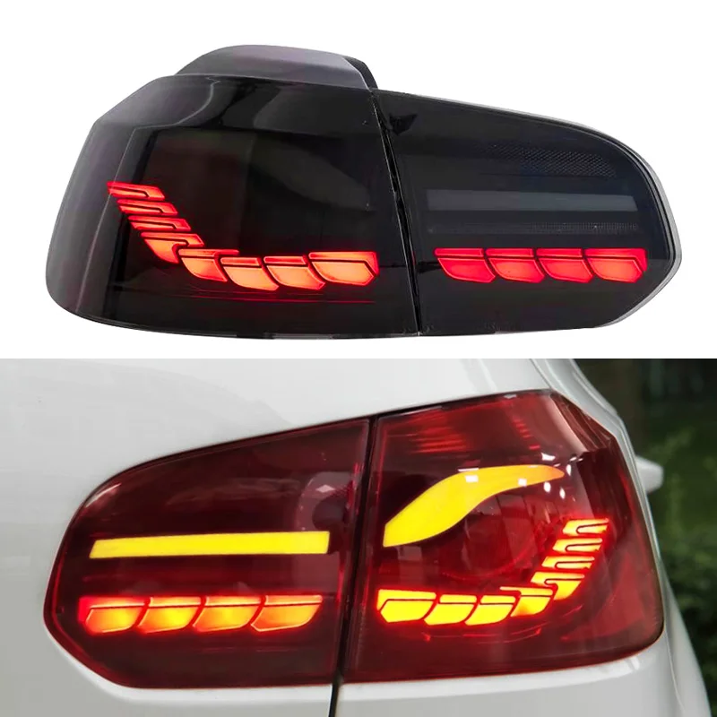 Tail Light Taillights for Volkswagen VW Golf 6 MK6 R20 2009 2010 2011 2012 2013 Trailer Rear Lights Led Stop Signal for Cars Fog