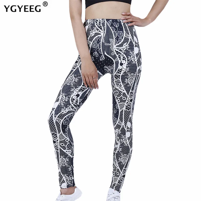 

YGYEEG High Waist Legging Fitness Bottoms Running Sweatpants For Women Quick-Dry Sport Trousers Workout White Love Yoga Pants