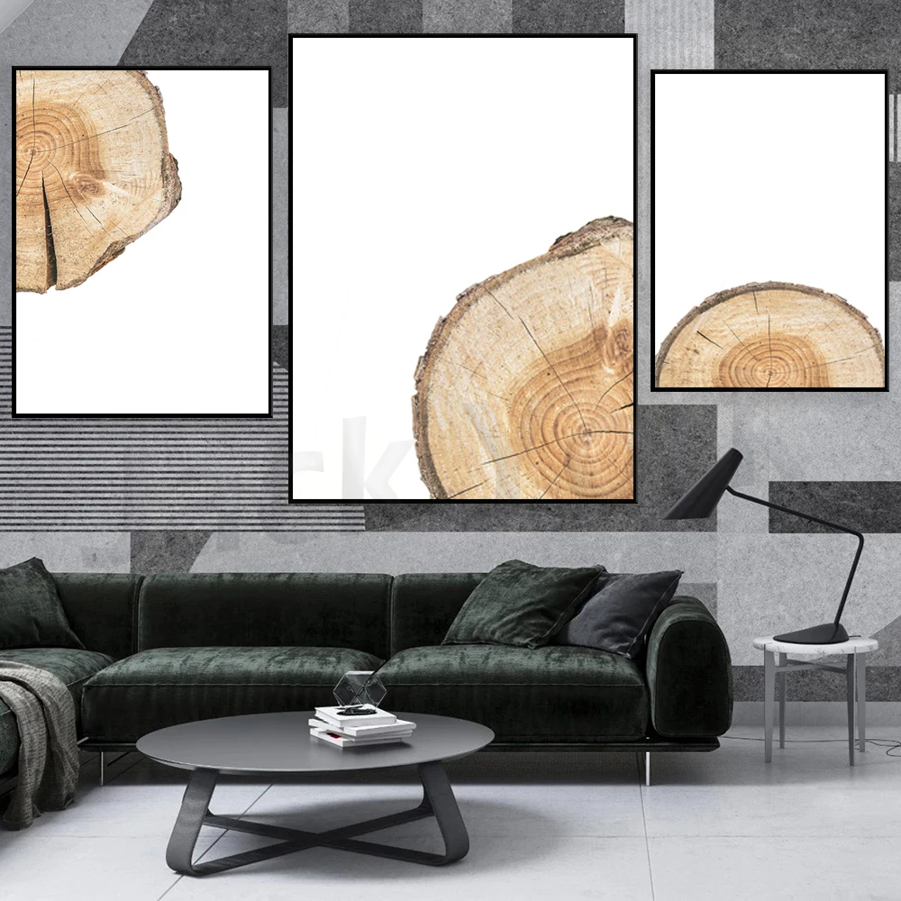 Tree ring print wall art  stump printable  wood slice Modern farmhouse pine log anniversary gift minimalist
