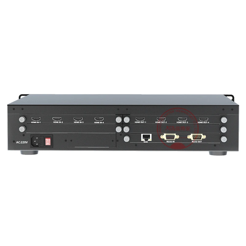 Processador Multi Screen Splicing, Matrix Switcher, HDMI Video Image Control Server, Switching sem emenda, 4 em 4 OUT, 4x4, 4x8, 8x8