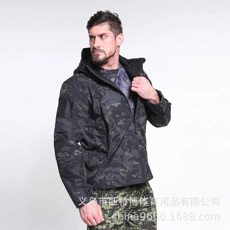 Men Outdoor Waterproof windproof Jackets and pants Softshell hunting Training  climbing hiking breathable Sports Suit