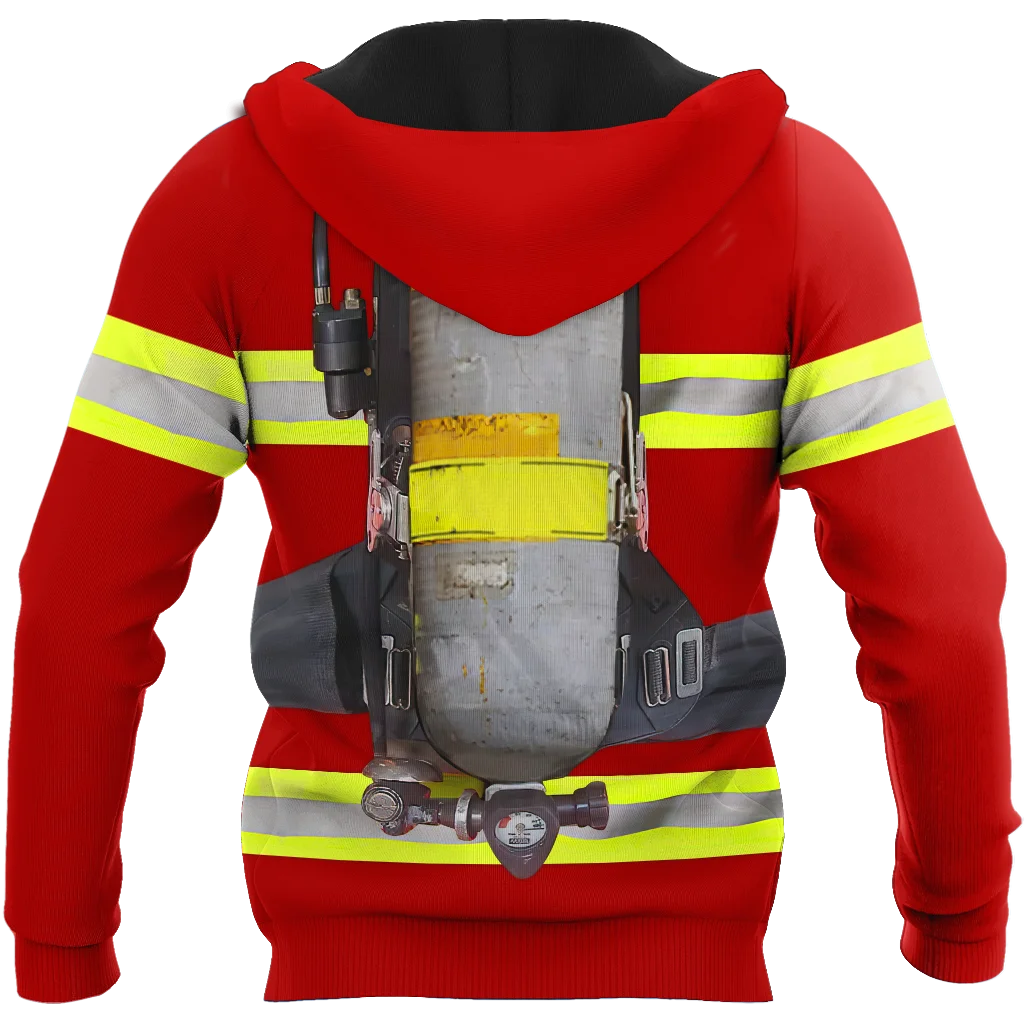 Customize Name Brave Firefighter 3D Printed Men Autumn Hoodie Unisex Hooded sweatshirt Streetwear Casual zipper hoodies DK417