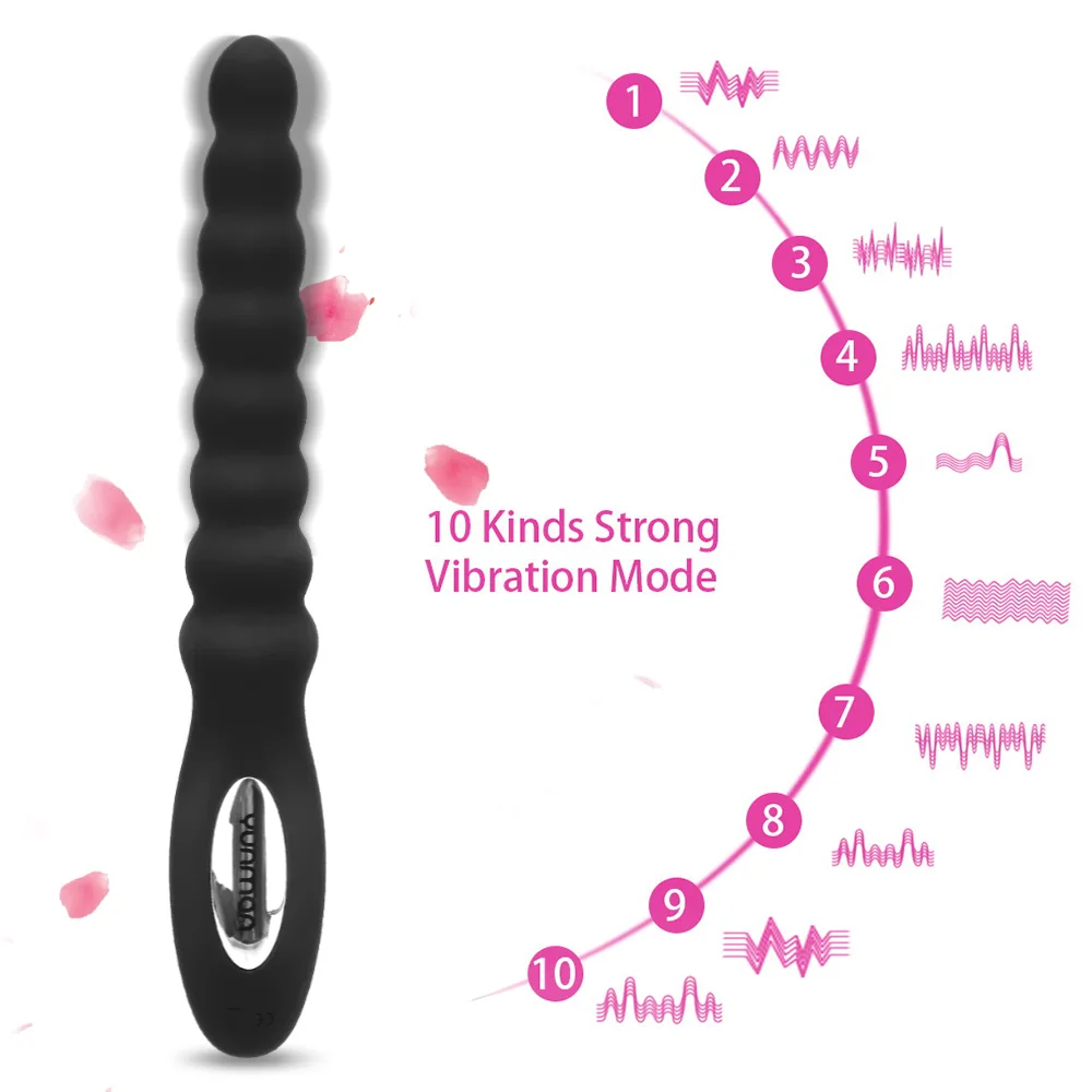 10 Speed Anal Vibrator Dual Motor Butt Plug Rechargeable Male Vibrating Anal Dildo Prostate Massager For Couples Unisex Sex Toys