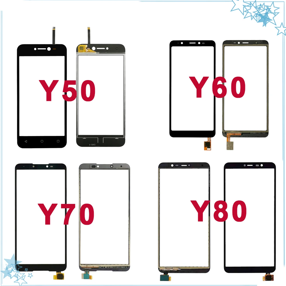 For Wiko Y50 Y60 Y70 Y80 Touch Panel Touch Screen Digitizer Sensor Replacement Touch Glass Lens Mobile Phone Part