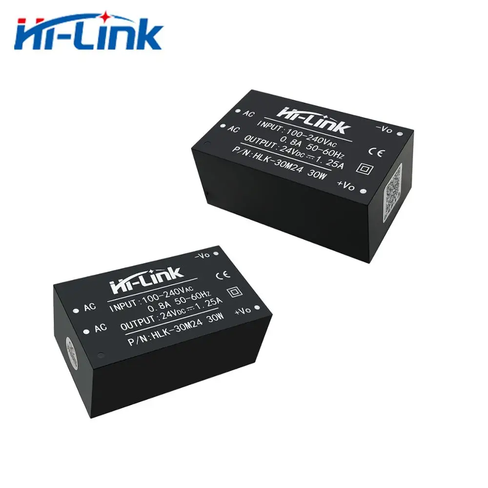 AC 전원 모듈용 출력 HLK-30M24 업, 심천 스위칭 전원 공급 장치, 전기 에너지 계량기, 무료 배송, 24V, 1250mA, 5 개/로트