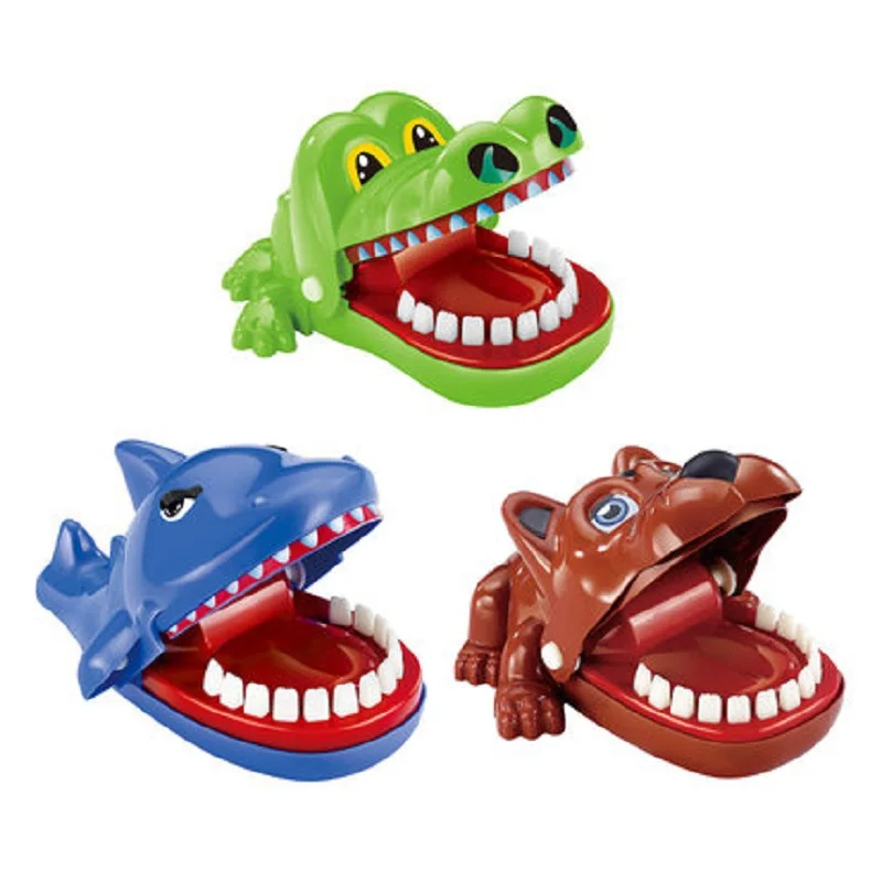 Mouth Bite Finger Toy Animal Series Pulling Teeth Bar Games Toys Kids Funny Toy Cultivate Practical Ability prank Novelty Gifts