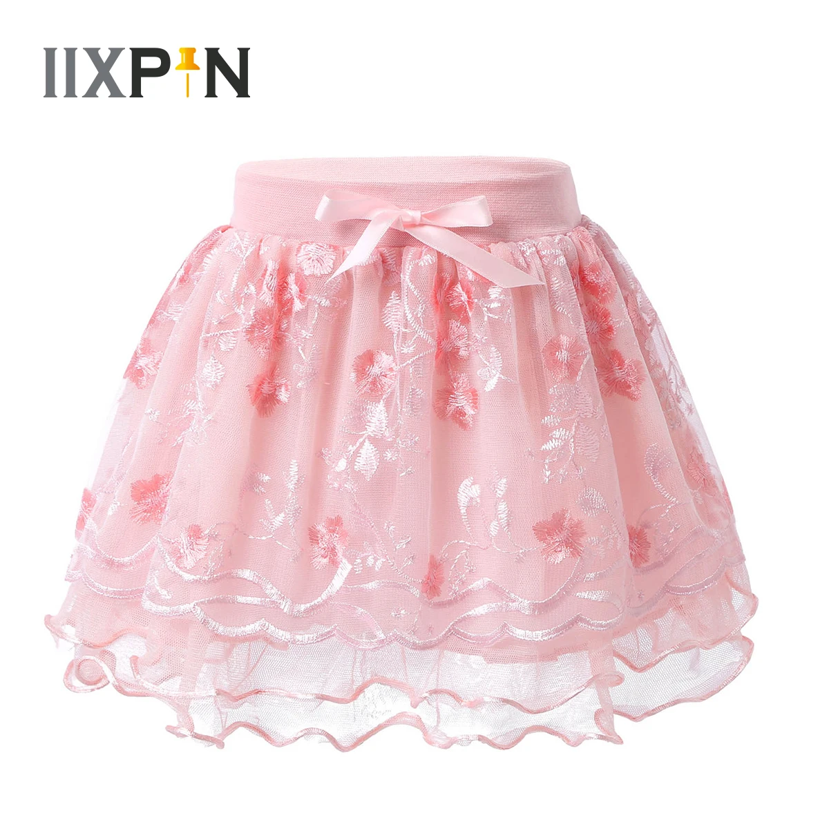 

Kids Princess Flower Embroidery Mesh Skirt Fashion Children Girls Skirts Fairy Skirt Girl Party Cosplay Casual Mini Tutu Dress