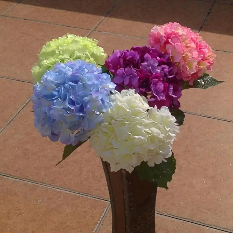 

Artificial Flower 80cm/31.5" Fake Silk Single Hydrangeas 6 Colors for Wedding Centerpieces Home Party Decorations 20 Pcs Lot