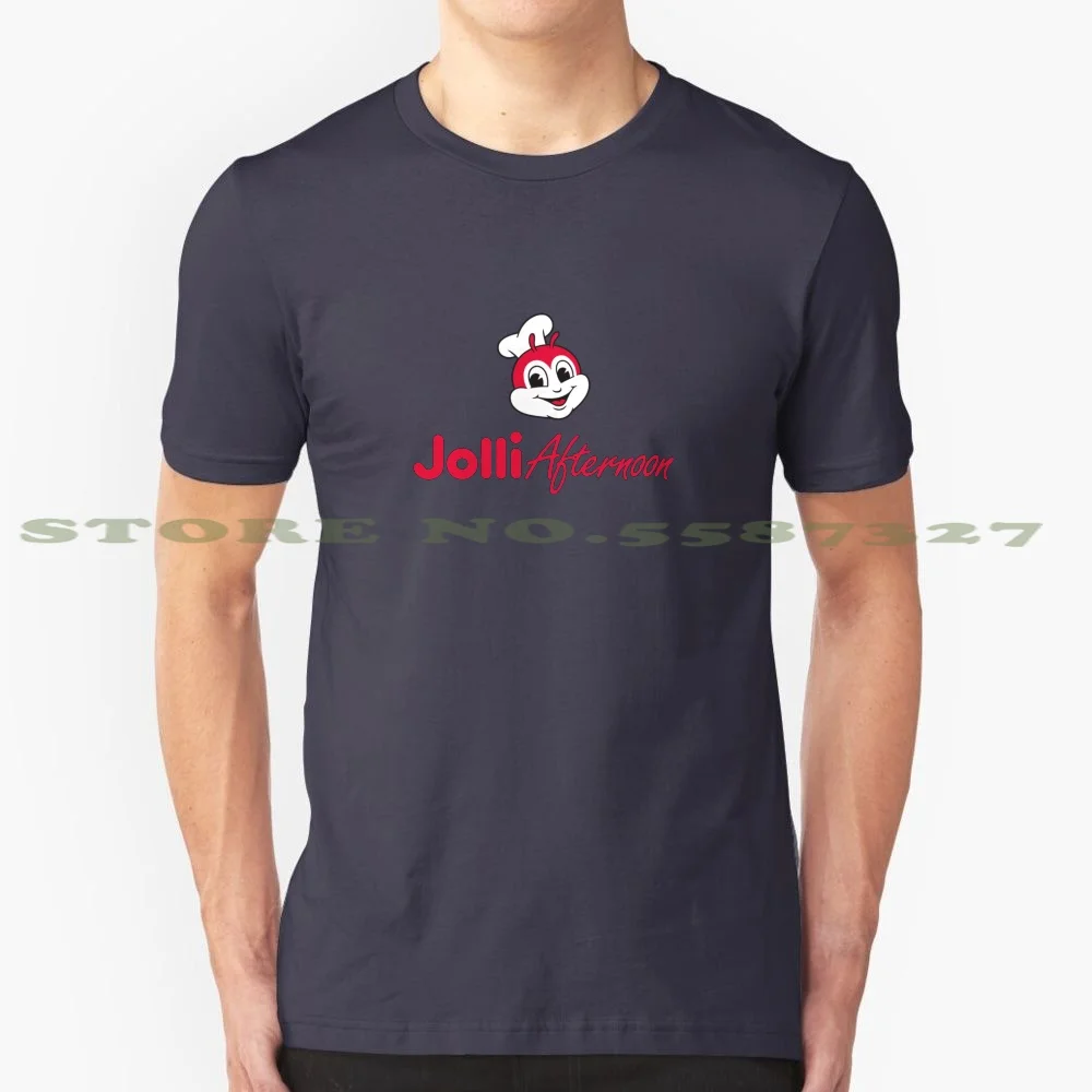 Jollibee-Jolli Afternoon Black White Tshirt For Men Women Jolli Afternoon Jollibee Philippines Manila Cebu Lechon Adobo Sisig