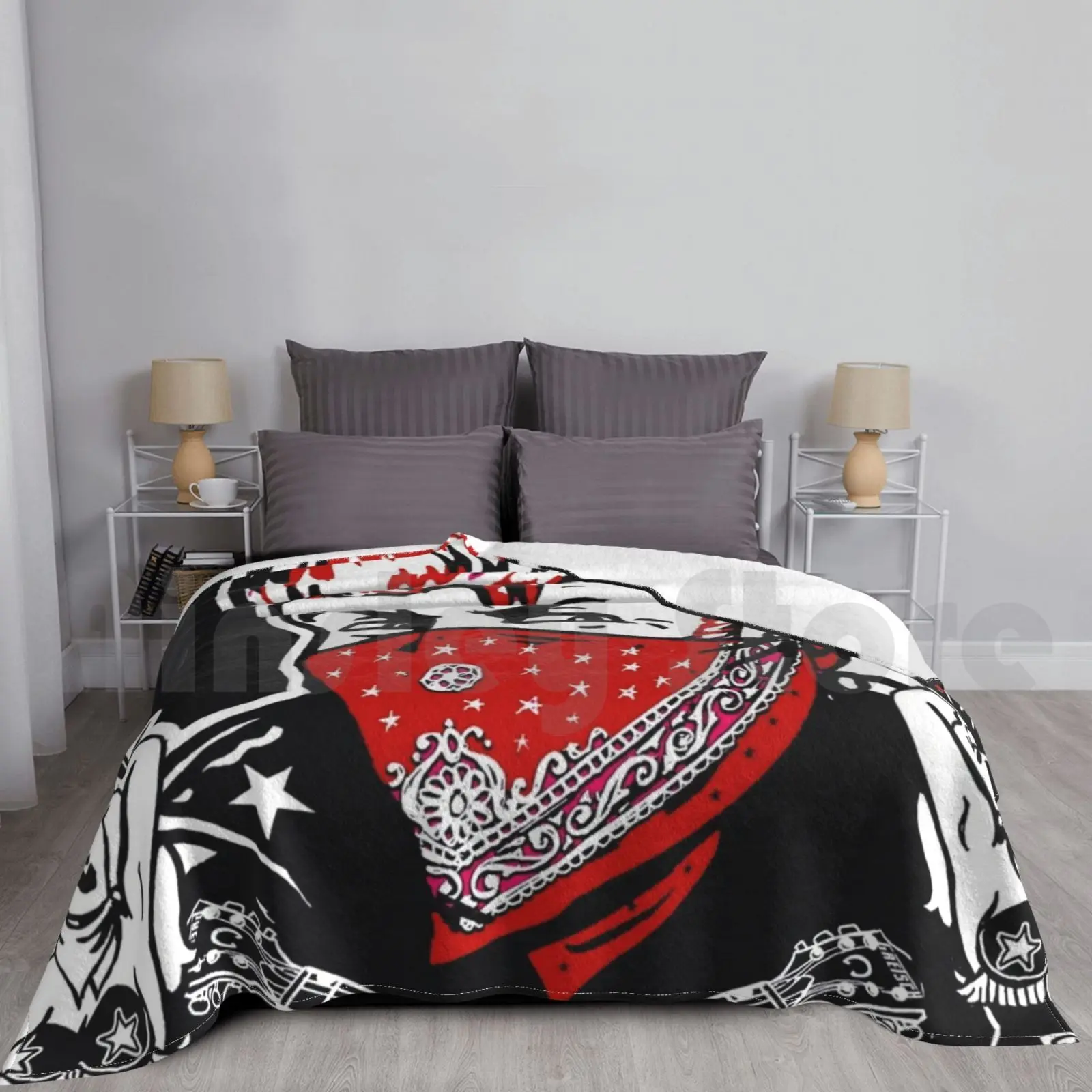 Riot Blanket Fashion Custom Stray Cats Brian Setzer Riot