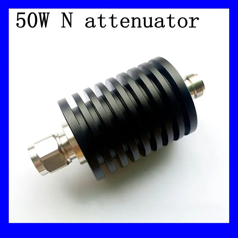 50W N-JK Type Attenuator DC-3Ghz/4Ghz 1/2/3/5/6/10/15/20/30/40/50db N Male Plug to Female Jack RF coaxial Power Connector