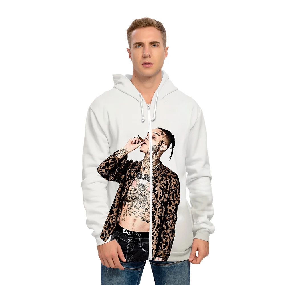 

Lil Skies 3D print autumn and winter Holiday passionate style Men/Women casual Streetwear Style Zip hooded