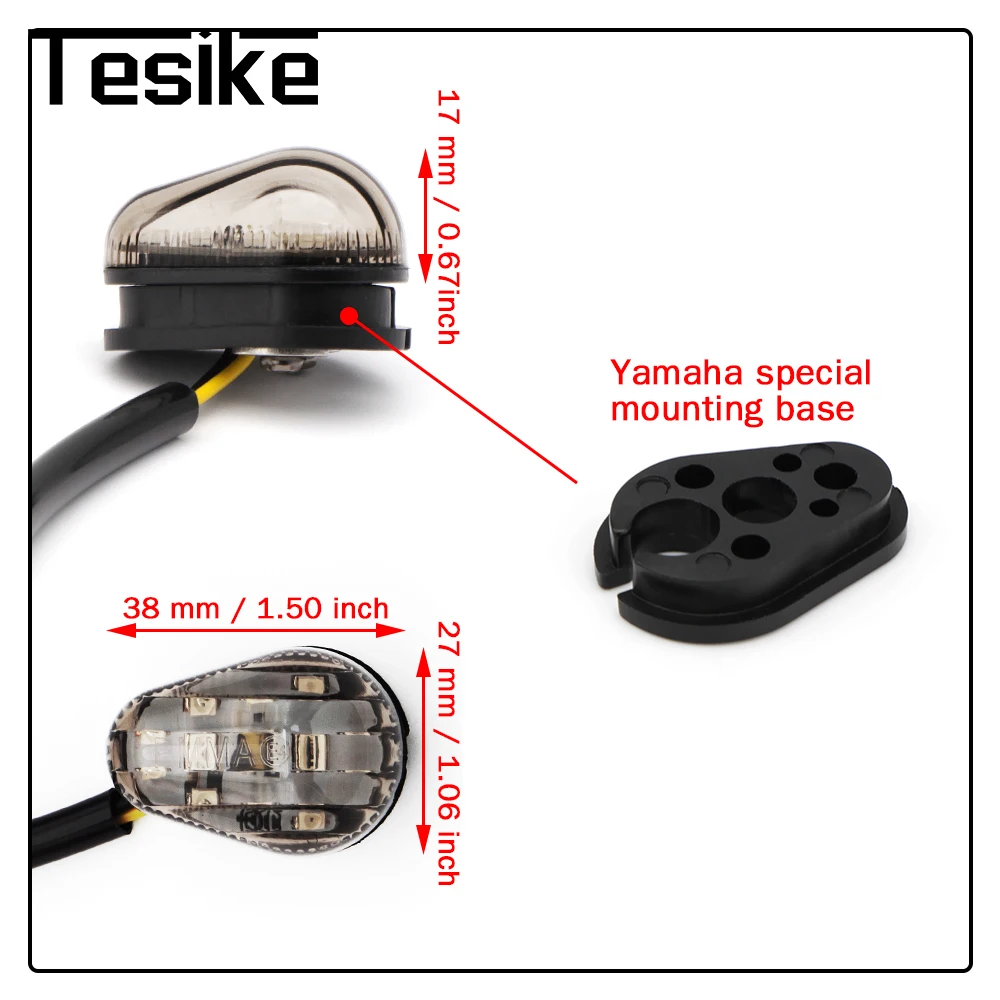 Turn Signals Motorcycle LED Light Accessories For Yamaha R6 R3 R1 FZ1 FZ6 YZF R125 Xj6 MT07 MT09 MT 07 09