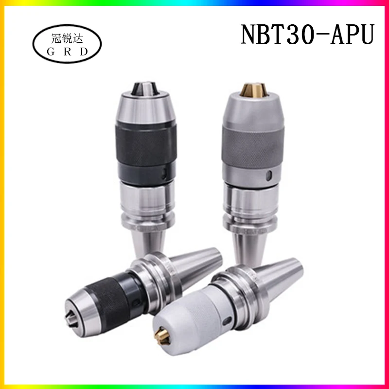 precision 0.008 NBT NBT30 drill chuck shank APU APU08 APU13 precision integrated drill chuck CNC tool holder