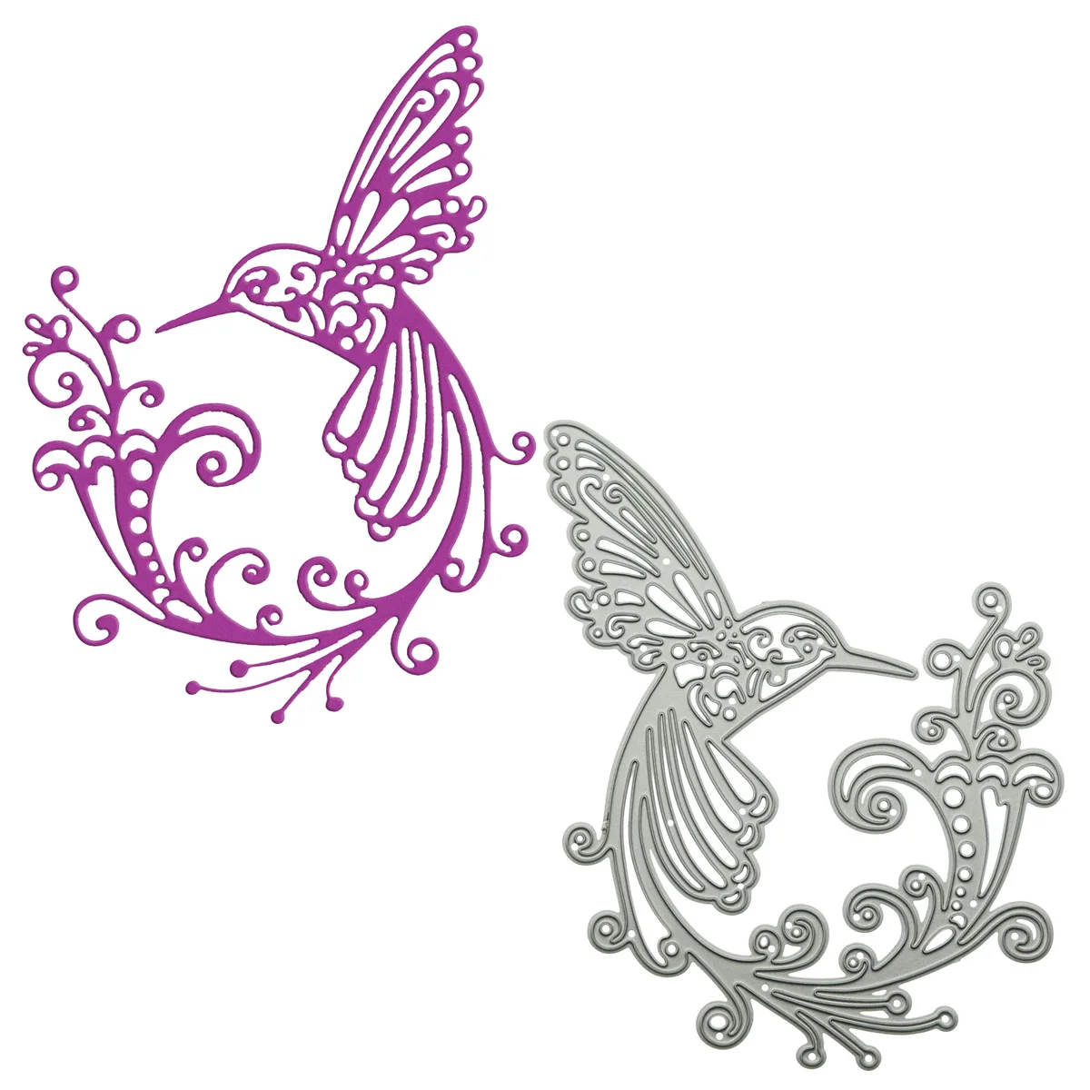 

Large Size Hummingbird Pattern Metal Cutting Dies Scrapbooking Embossing Paper Handcraft Cutter Mold For Clipart Decorating