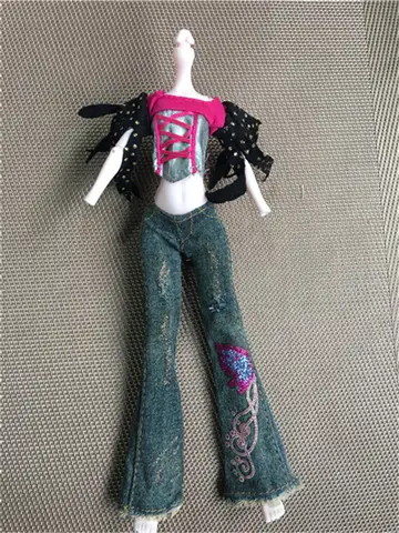 Doll Queens Quality Dress Monstering High Doll Clothing Set Soft Casual Wear Handmade Clothes Outfit Doll TUTU Dresses