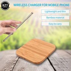 New Portable 5W Qi Wireless Charger Slim Wood Pad For Apple iPhone 7 8 Plus Smart Phone Wireless Charging Pad For Samsung S7