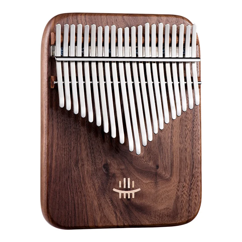 NEW Kalimba 17/21 Key Black Walnut Curly Figure Keyboard Thumb Piano Chamfer Calimba Musical Instruments Keyboard Instruments