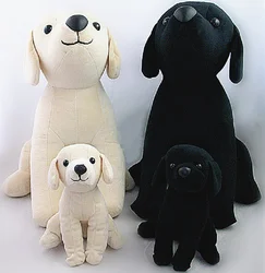 Simulated Animal Labrador Dog Black Hound Family Pet Model Plush Toy Stuffed Doll Hunter Retriever Boy Girl Friend Birthday Gift