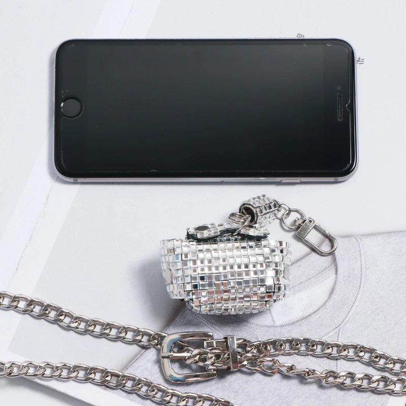 DAEYOTEN Luxury Sequins Waist Bags 2021 New Rhinestone Chest Bag Womens Fanny Pack Party Coin Purse Hot Sale Ins Belt Bag ZM1162