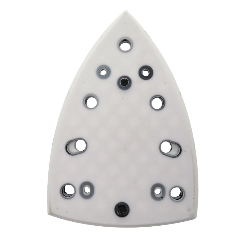 Tampone abrasivo triangolare con gancio e anello 148X98mm Piastra di ricambio con 11 fori per Festool DTS 400 REQ Lucidatura e levigatura del legno metallico