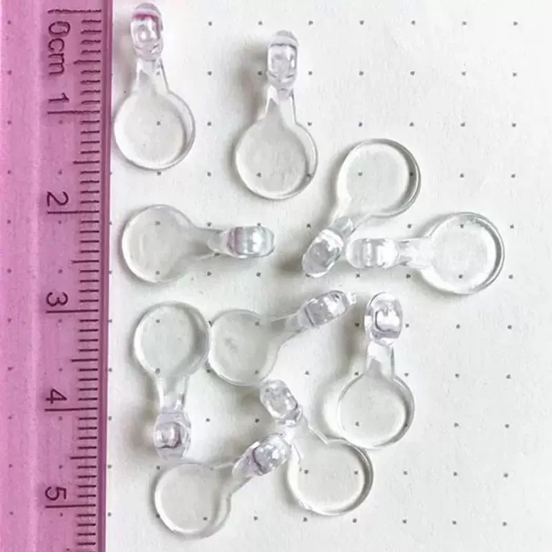 20Pcs Plastic Clear Pendant Clasps Connector Charms For Jewelry Making Diy Epoxy Resin Silicone Mold Crafts Jewelry Tools