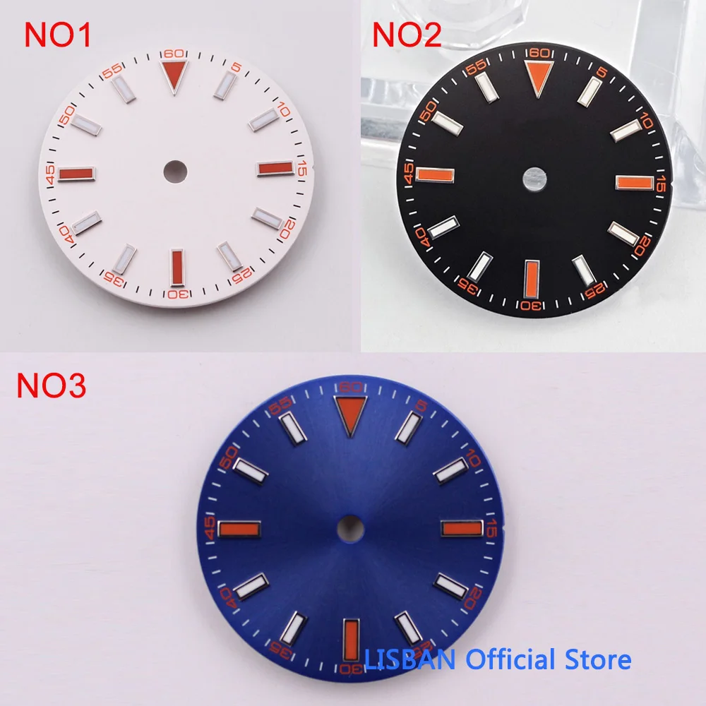 29mm Series Dial diameter size Watch part watch face miyota 8215 821A mingzhu 2813 3804 automatic movement