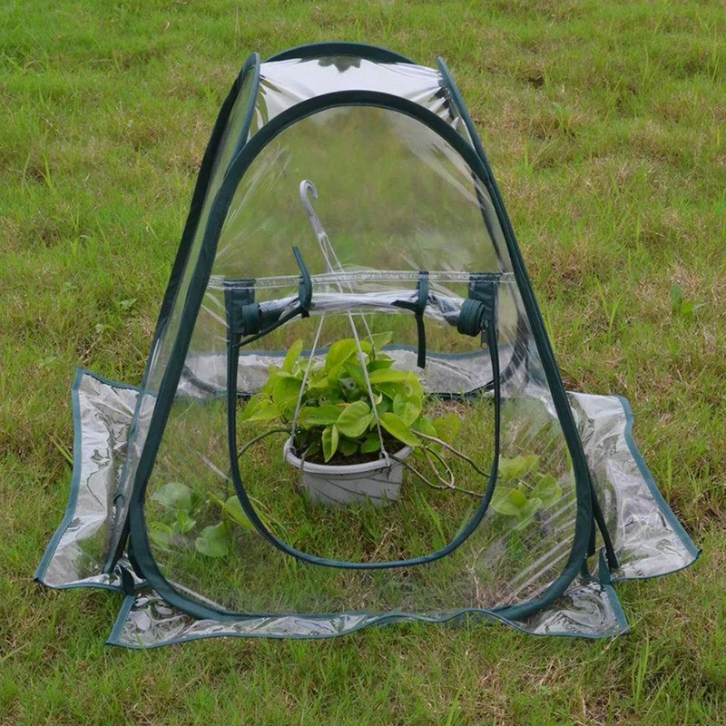 

PVC Portable Foldable Mini Garden Greenhouse Cover Flower House Planting Insect-Proof Bird Cover For Outdoor Protection