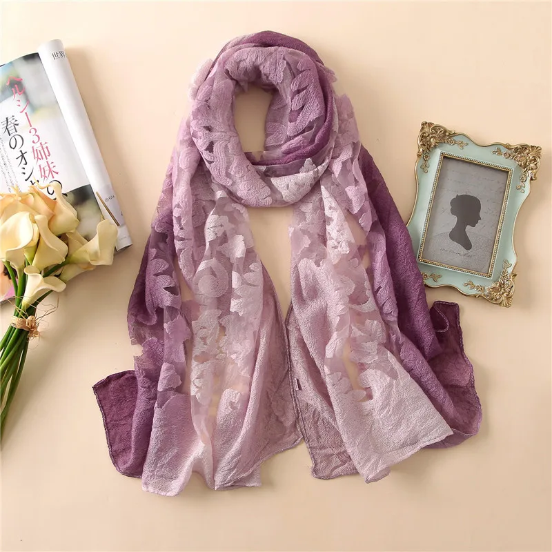 

Fashion 2020 Silk Scarf Women Cotton Lace Mix Color Scarf Shawls Winter Soft Daily Accessory Poncho For Ladys