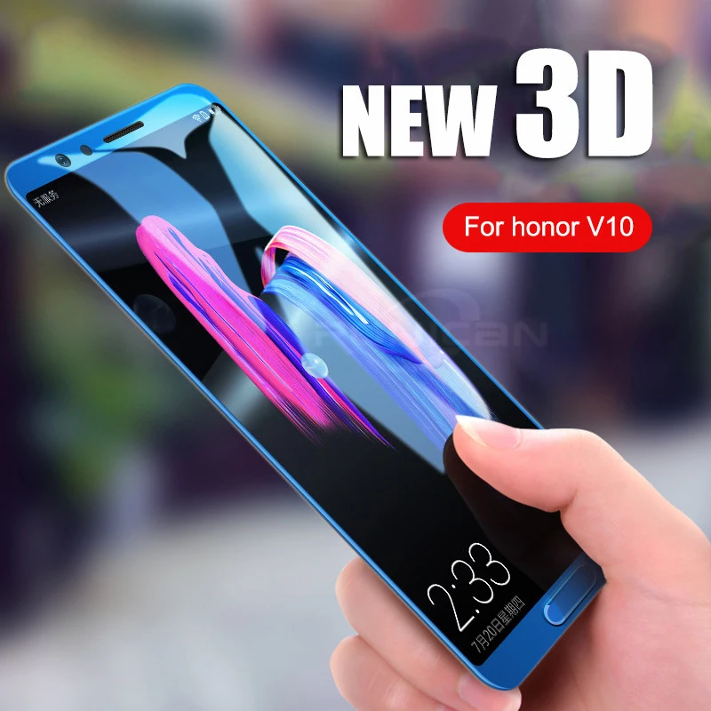 Full Cover Anti-Scratch Tempered Glass on the For Huawei Honor 8 9 V10 V9 Play High Quality Screen Protective Honor 9 Lite Film