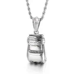 New punk style jewelry, European and American personality domineering fashion gloves, men's titanium steel pendant