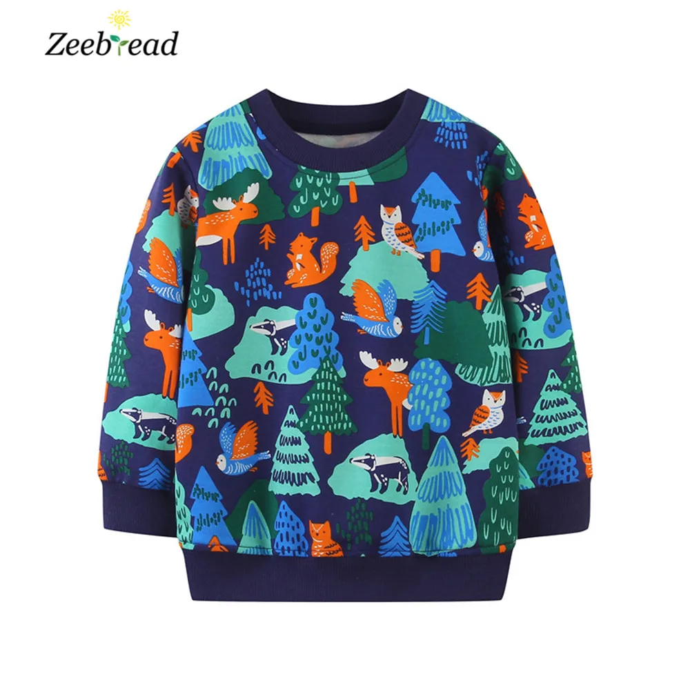 Zeebread New Arrival 2-7T Boys Girls Children\'s Sweatshirts With Fashion Cotton Autumn Winter Boys Girls Tops Hot Kids Tops