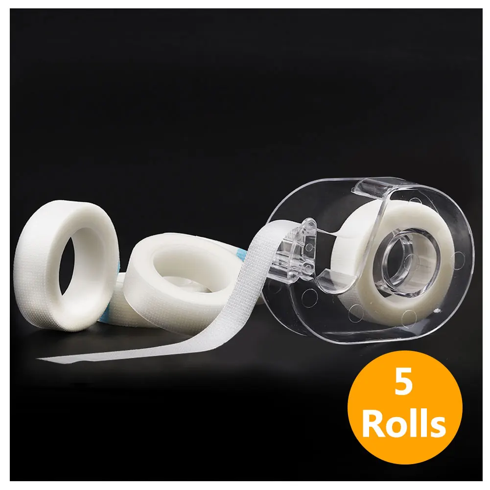 Rouleaux de tampons pour les yeux non pelucheux pour extension de cils, ruban adhésif Micropore, ruban blanc, tampons sous les yeux, patch en papier pour faux cils, ruban adhésif