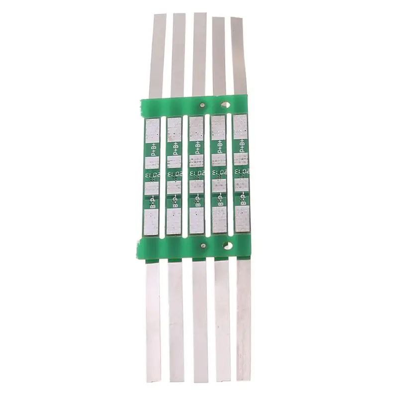 10pcs/set 3.7V 3A BMS Protection Board for 1S 18650 Lithium Battery Over Charge Protective Plat Cell Kit with Solder Belt