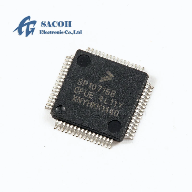 

1PCS/lot New OriginaI SP107158CFUE SP107158 or SP107156CFUE SP107156 QFP-64 MCU Microprocessor