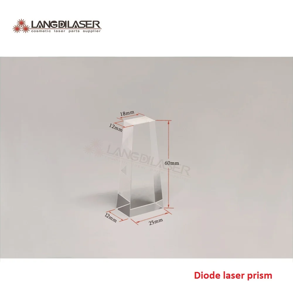 

Size : 60*25(18)*12mm , Diode laser prism crystal / 808nm diode laser windows , Diode laser @808nm filter , Diode laser filter