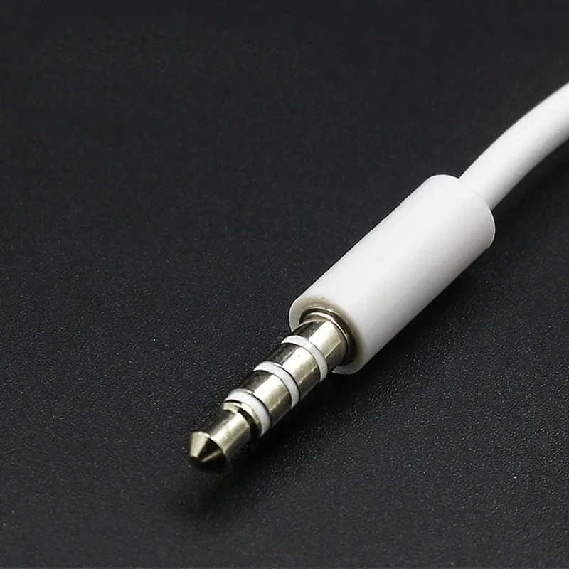 2PCS Car MP3 3.5mm Male AUX Audio Plug Jack To USB 2.0 Female Converter Cable Headphone Cable High Quality PVC for Car