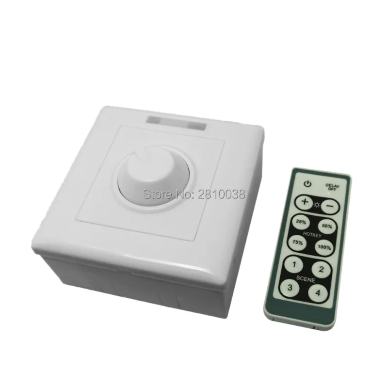 2 pcs/lot Infrared low voltage led dimmer DC12-24V panel led dimming controller 1CH led dimmer switch for led lamps