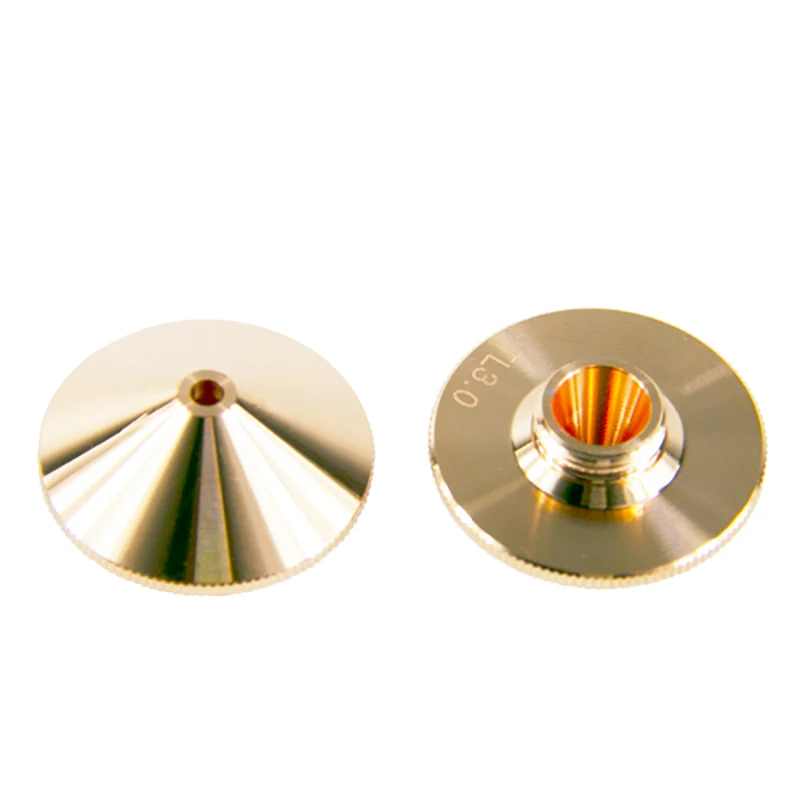 Aurora Laser Tongli Nozzle Tunggal/Lapisan Ganda Dia.30 Mm Kaliber 1.0-5.0Mm untuk Memberdayakan Serat Laser Mesin Kepala Laser