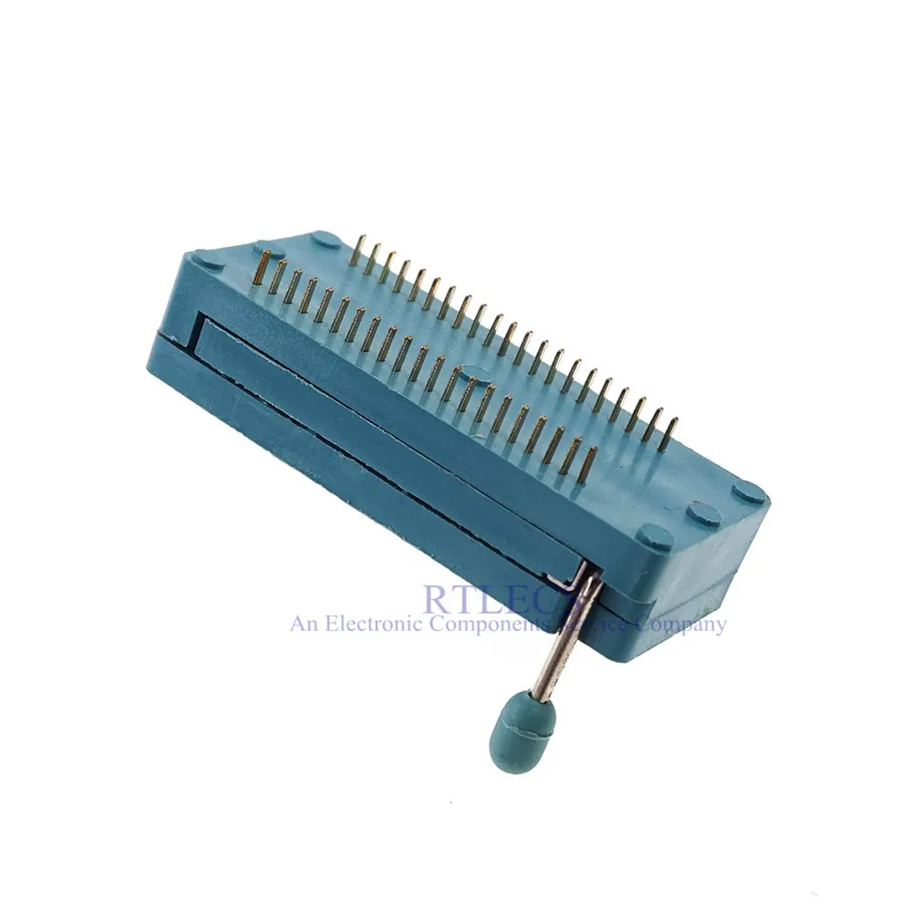 Test Tool IC DIP ZIF ZIP Socket 42 Pin Pitch 1.78 mm 1.778 Press-Fit Dual Row Spacing 15.24 mm 0.6\