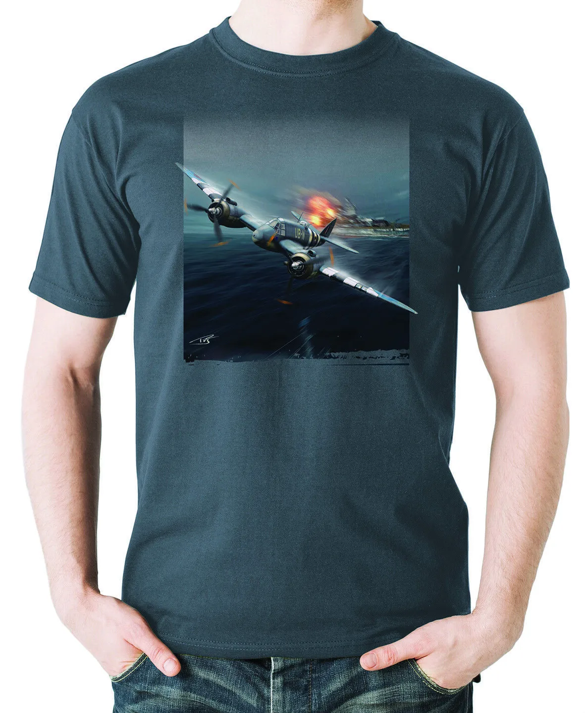 Royal Air Force Bristol Beaufighter Heavy Fighter T Shirt Aviation Themed Summer Cotton Short Sleeve O-Neck Men's T Shirt S-3XL