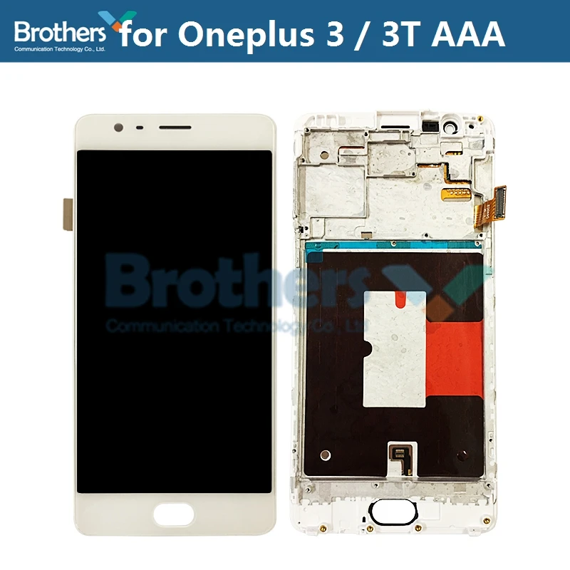 For Oneplus 3 3T A3000 A3010 LCD Screen Display for Oneplus3 Oneplus3T Touch Screen Digitizer With Frame TFT Screen Assembly 1+3