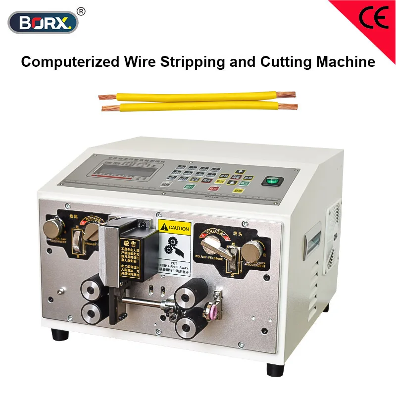 BORX Full Automatic Computer Hardwire Flexible Line Cutting Stripping Machine Wire Stripping Clipping Machine