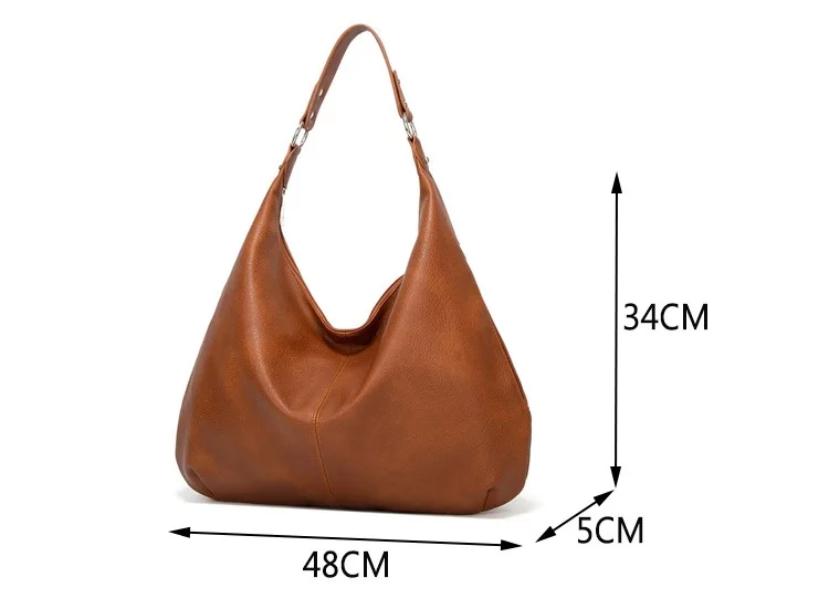 NIGEDU brand design women totes Large capacity soft PU leather female handbag big shopping bag ladies Shoulder bags bolsas black