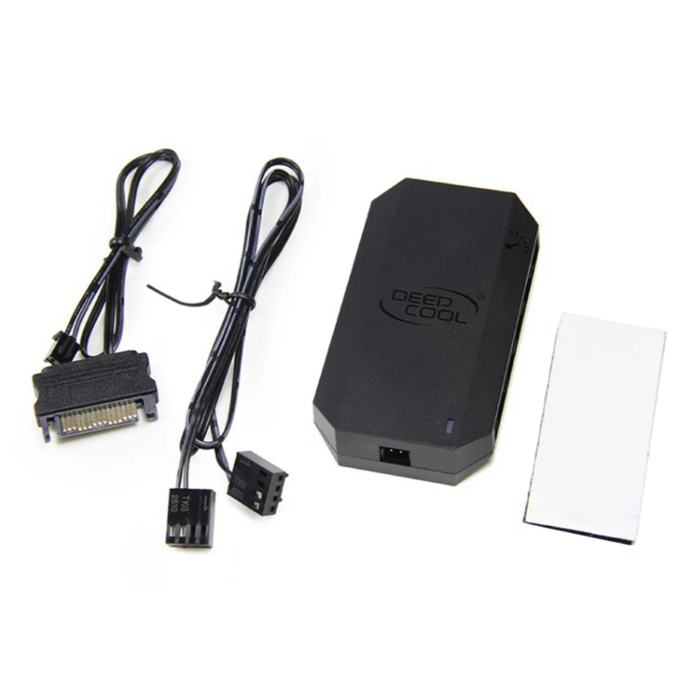 Đế Tản Nhiệt Deepcool FH-10 3pin 4Pin Quạt Hub Bo Mạch Chủ PWM 12V 10 Cổng PWM Quạt Làm Mát Hub Thông Minh Điều Chỉnh Tốc Độ nguồn SATA